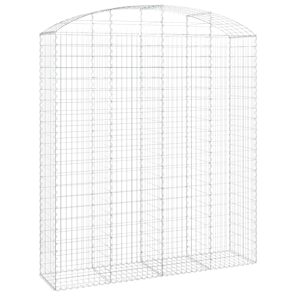 Schanskorf gewelfd 200x50x220/240 cm gegalvaniseerd ijzer is nu te koop bij PeponiXL, paradijselijk wonen!