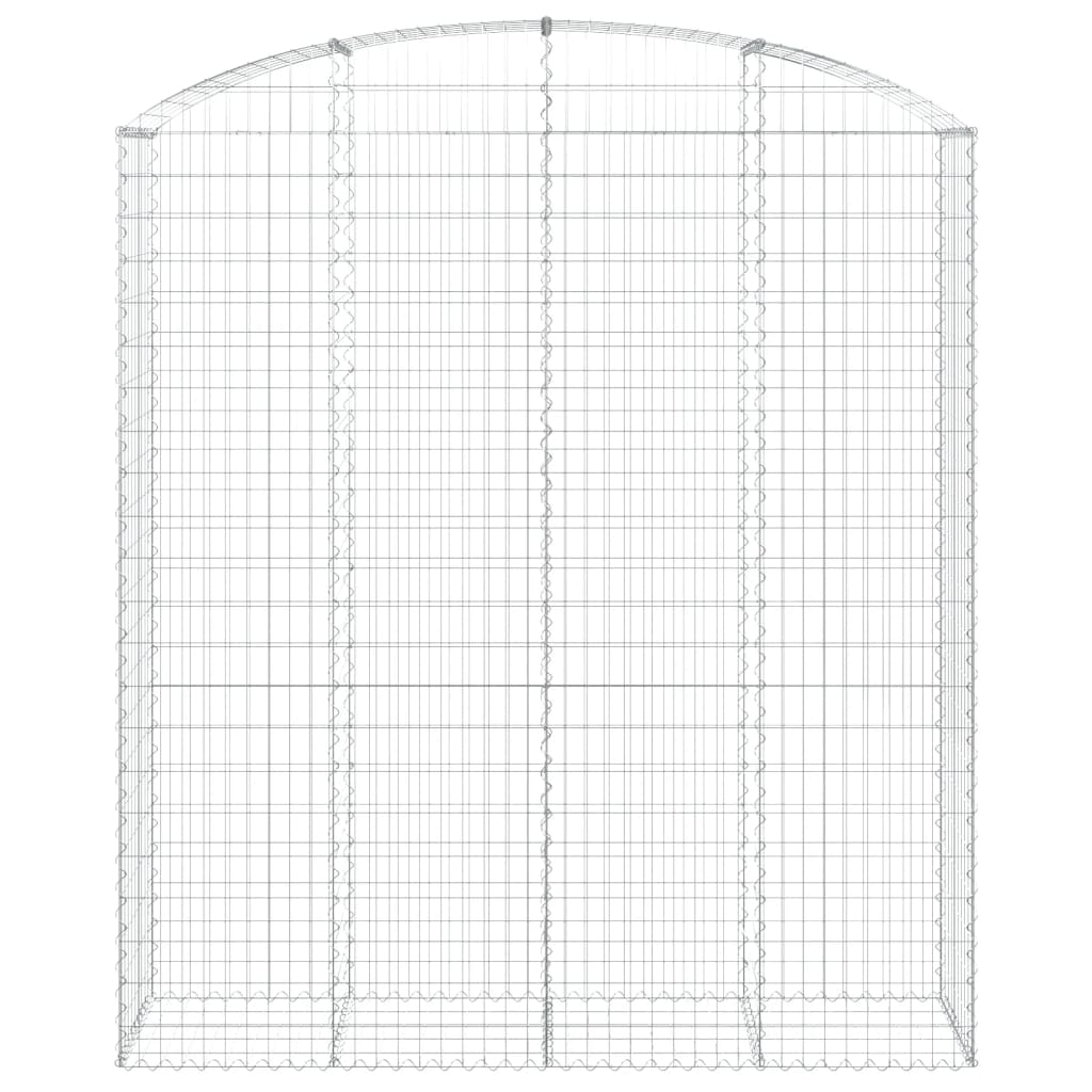 Schanskorf gewelfd 200x50x220/240 cm gegalvaniseerd ijzer is nu te koop bij PeponiXL, paradijselijk wonen!