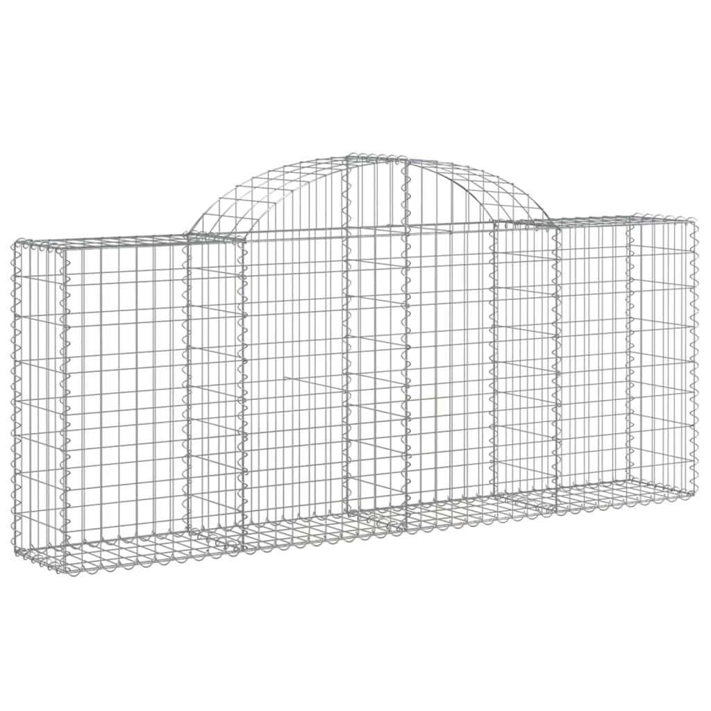 Schanskorf gewelfd 200x30x80/100 cm gegalvaniseerd ijzer is nu te koop bij PeponiXL, paradijselijk wonen!