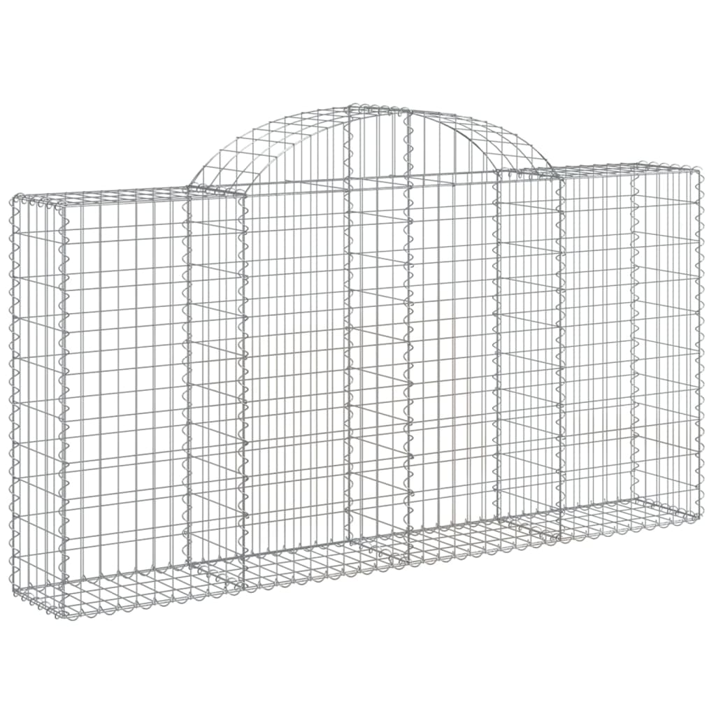 Schanskorf gewelfd 200x30x100/120 cm gegalvaniseerd ijzer is nu te koop bij PeponiXL, paradijselijk wonen!