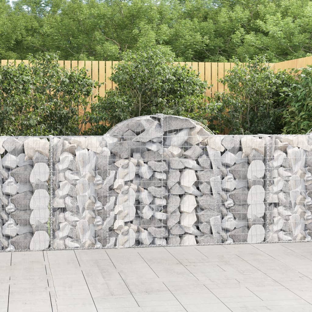 Schanskorf gewelfd 200x30x100/120 cm gegalvaniseerd ijzer is nu te koop bij PeponiXL, paradijselijk wonen!