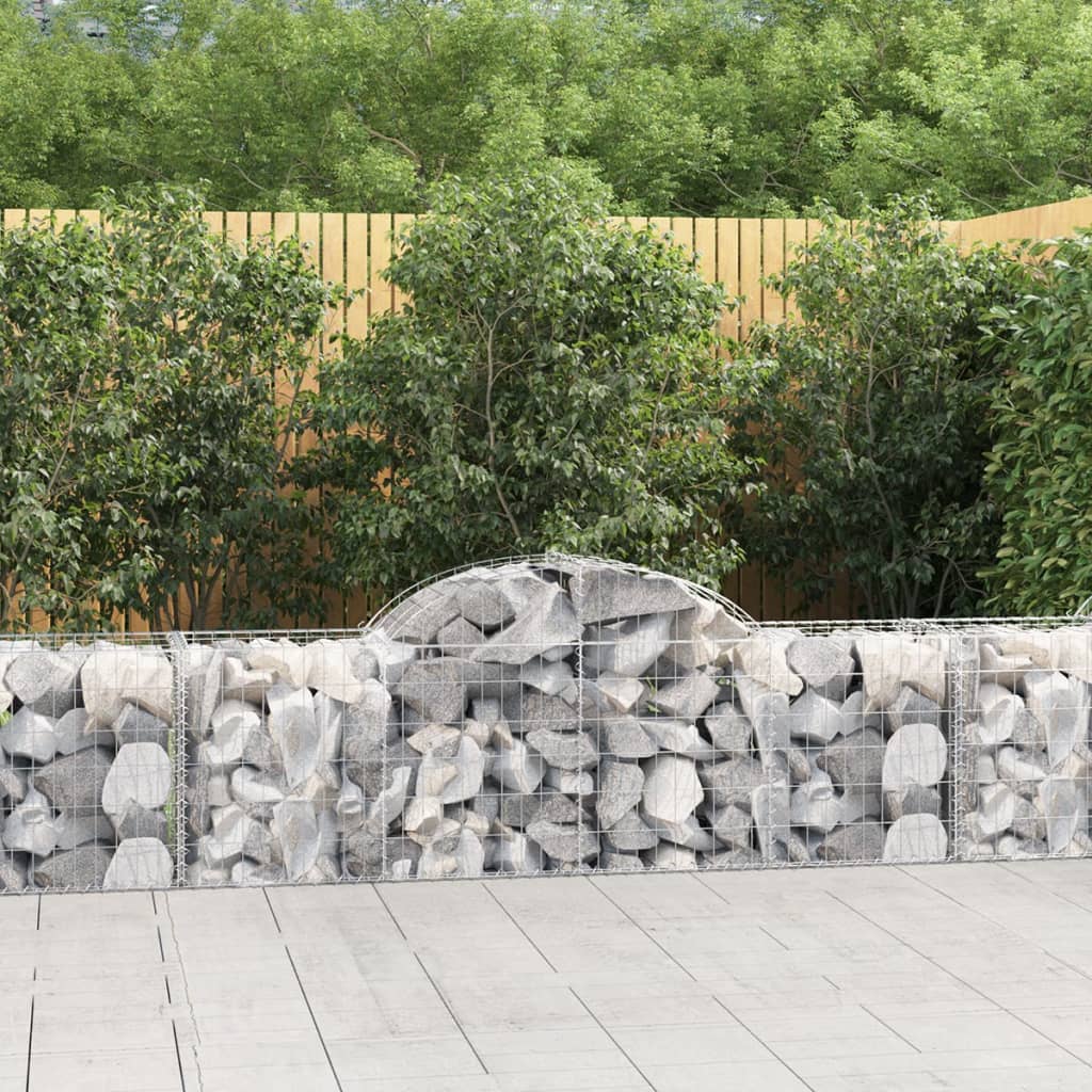 Schanskorf gewelfd 200x50x60/80 cm gegalvaniseerd ijzer is nu te koop bij PeponiXL, paradijselijk wonen!