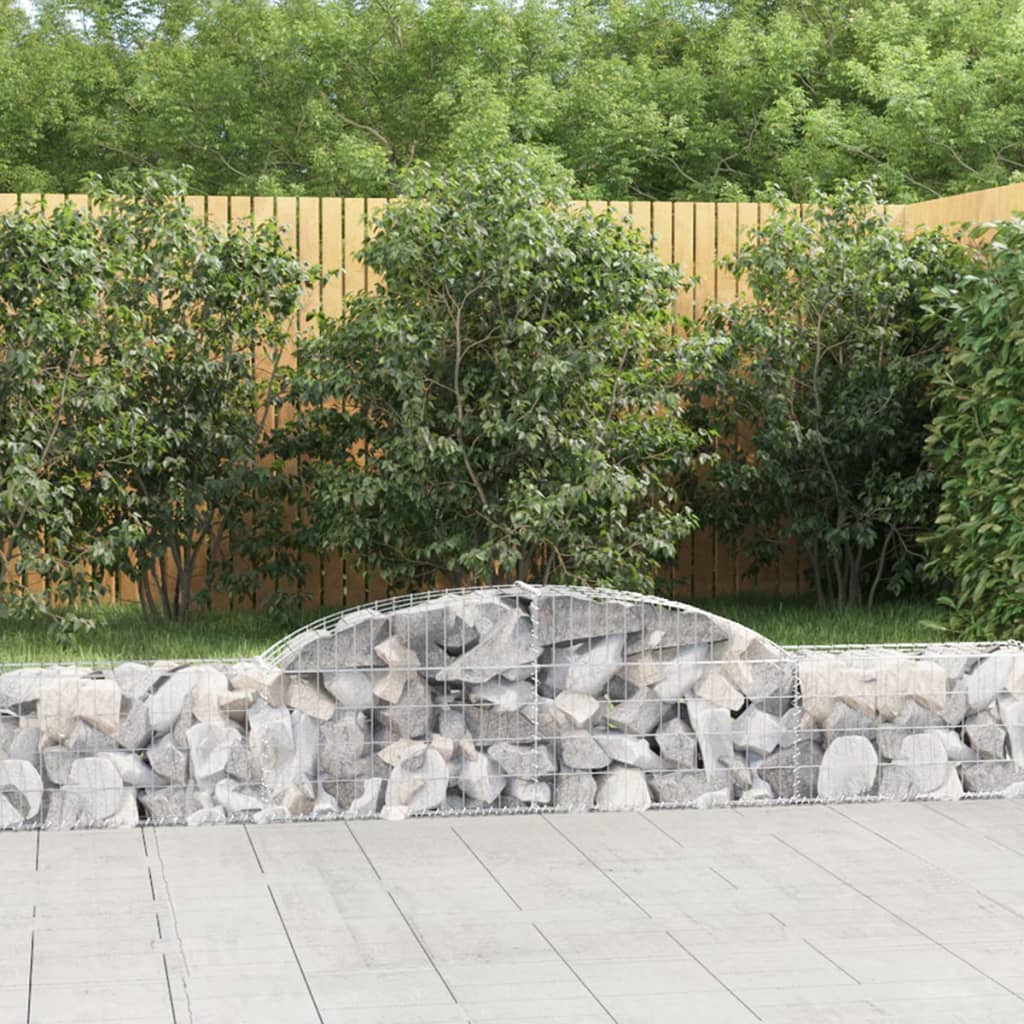 Schanskorf gewelfd 300x30x40/60 cm gegalvaniseerd ijzer is nu te koop bij PeponiXL, paradijselijk wonen!