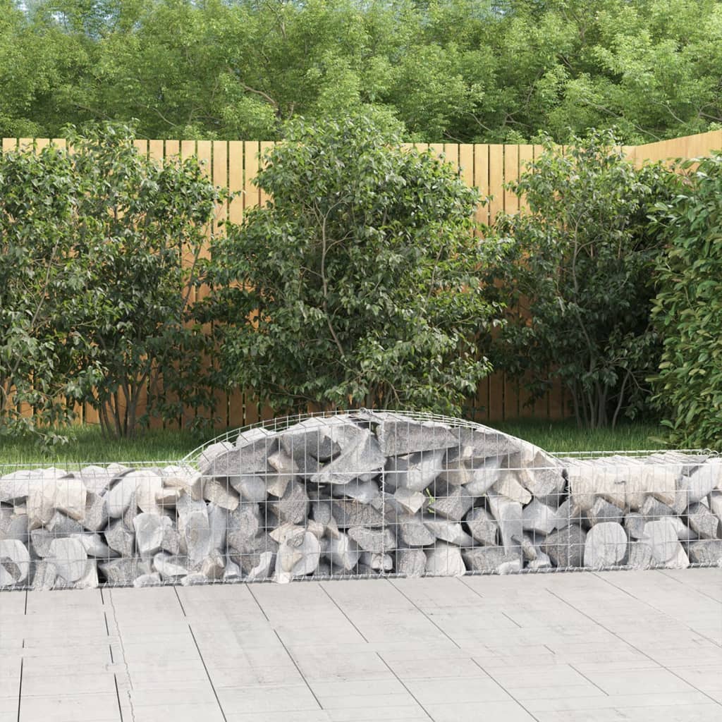 Schanskorf gewelfd 300x50x40/60 cm gegalvaniseerd ijzer is nu te koop bij PeponiXL, paradijselijk wonen!