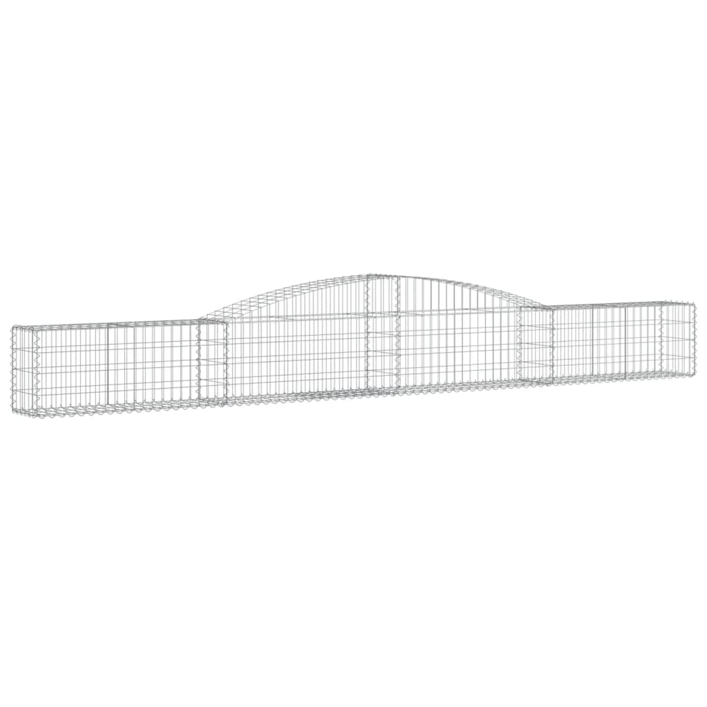 Schanskorf gewelfd 400x30x40/60 cm gegalvaniseerd ijzer is nu te koop bij PeponiXL, paradijselijk wonen!