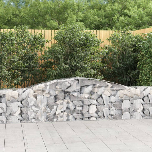 Schanskorf gewelfd 400x30x60/80 cm gegalvaniseerd ijzer is nu te koop bij PeponiXL, paradijselijk wonen!