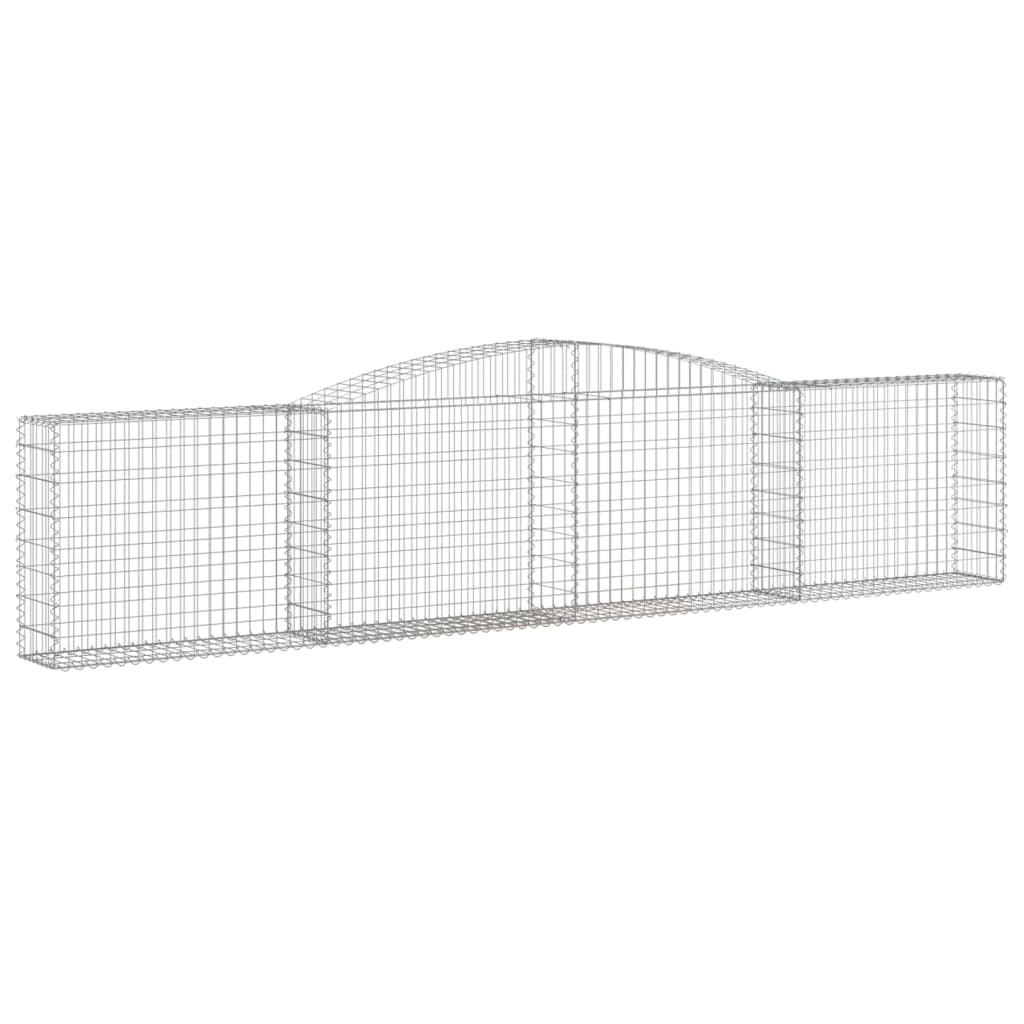 Schanskorf gewelfd 400x30x80/100 cm gegalvaniseerd ijzer is nu te koop bij PeponiXL, paradijselijk wonen!