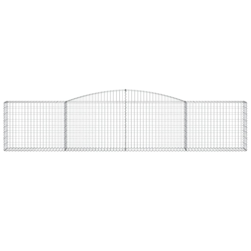 Schanskorf gewelfd 400x30x80/100 cm gegalvaniseerd ijzer is nu te koop bij PeponiXL, paradijselijk wonen!
