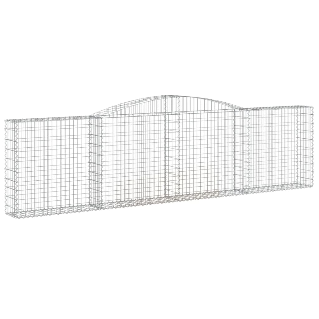 Schanskorf gewelfd 400x30x100/120 cm gegalvaniseerd ijzer is nu te koop bij PeponiXL, paradijselijk wonen!