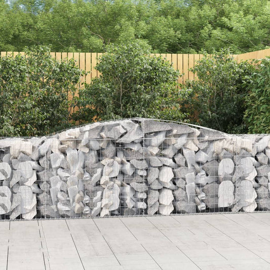 Schanskorf gewelfd 400x50x80/100 cm gegalvaniseerd ijzer is nu te koop bij PeponiXL, paradijselijk wonen!