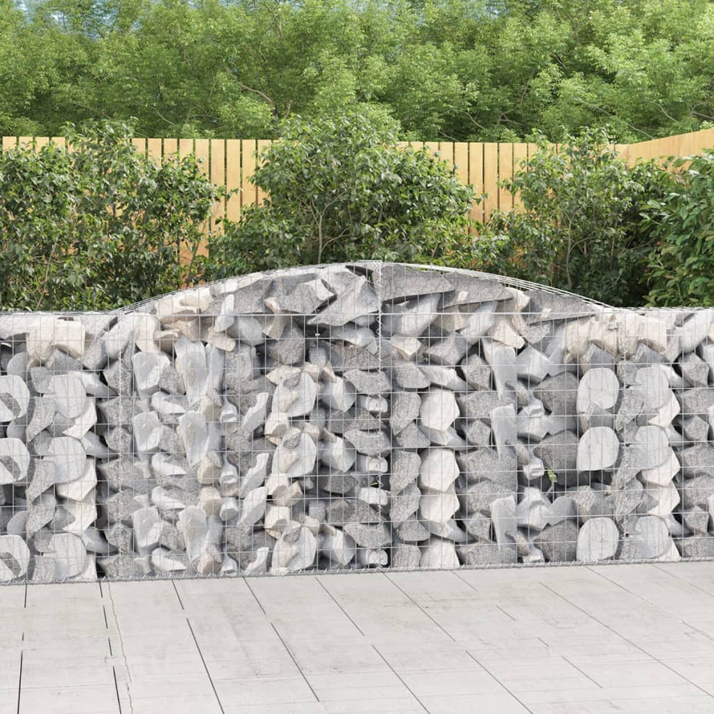 Schanskorf gewelfd 400x50x100/120 cm gegalvaniseerd ijzer is nu te koop bij PeponiXL, paradijselijk wonen!