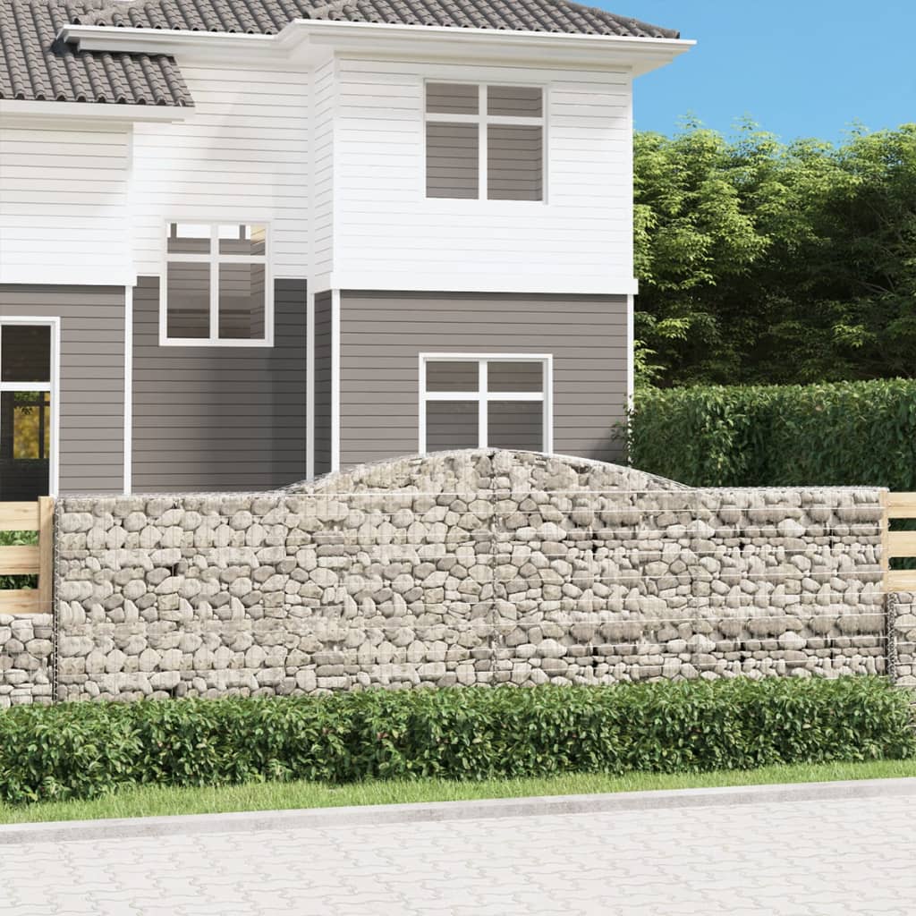Schanskorf gewelfd 400x50x120/140 cm gegalvaniseerd ijzer is nu te koop bij PeponiXL, paradijselijk wonen!