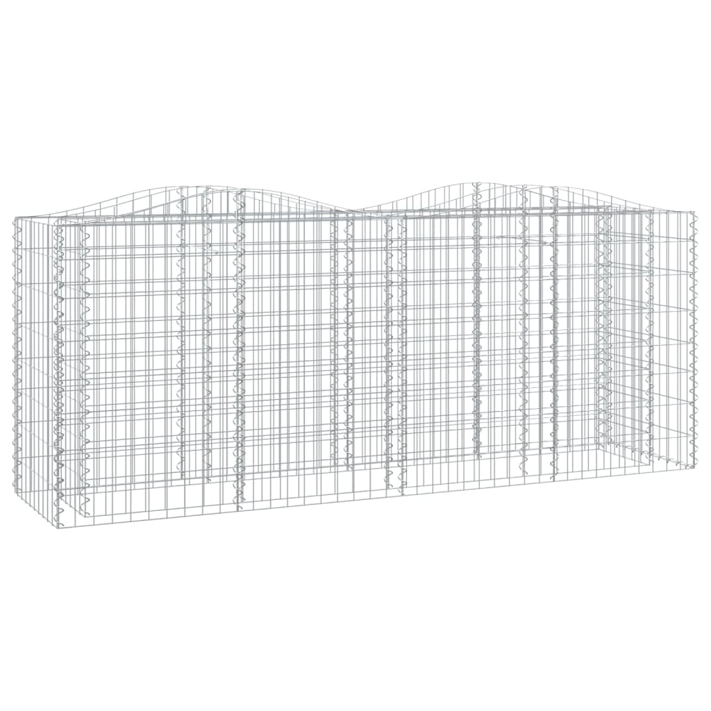 Schanskorf gewelfd verhoogd 200x50x100 cm gegalvaniseerd ijzer is nu te koop bij PeponiXL, paradijselijk wonen!