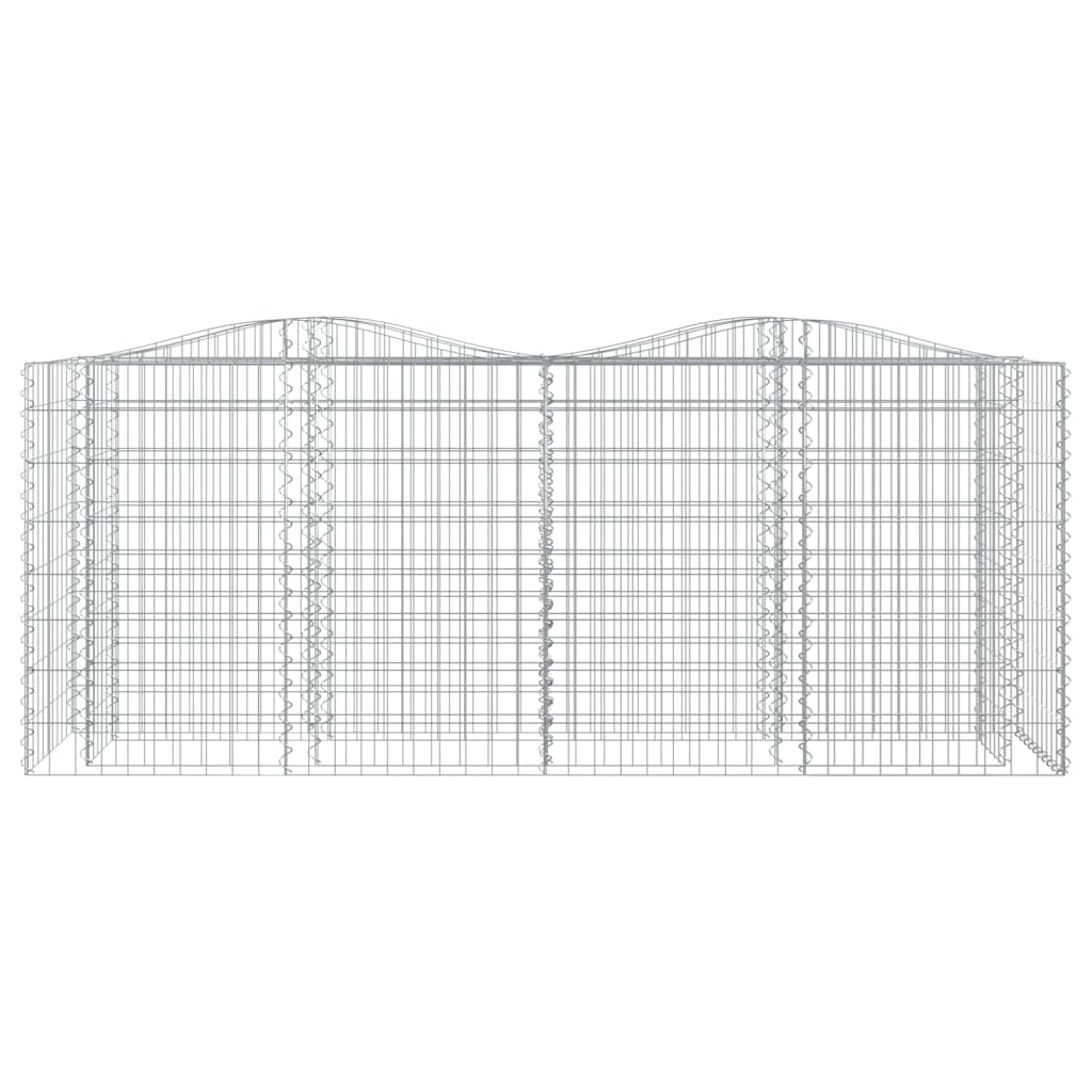 Schanskorf gewelfd verhoogd 200x50x100 cm gegalvaniseerd ijzer is nu te koop bij PeponiXL, paradijselijk wonen!