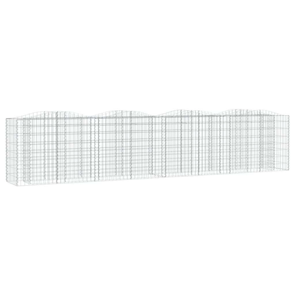 Schanskorf gewelfd verhoogd 400x50x100 cm gegalvaniseerd ijzer is nu te koop bij PeponiXL, paradijselijk wonen!