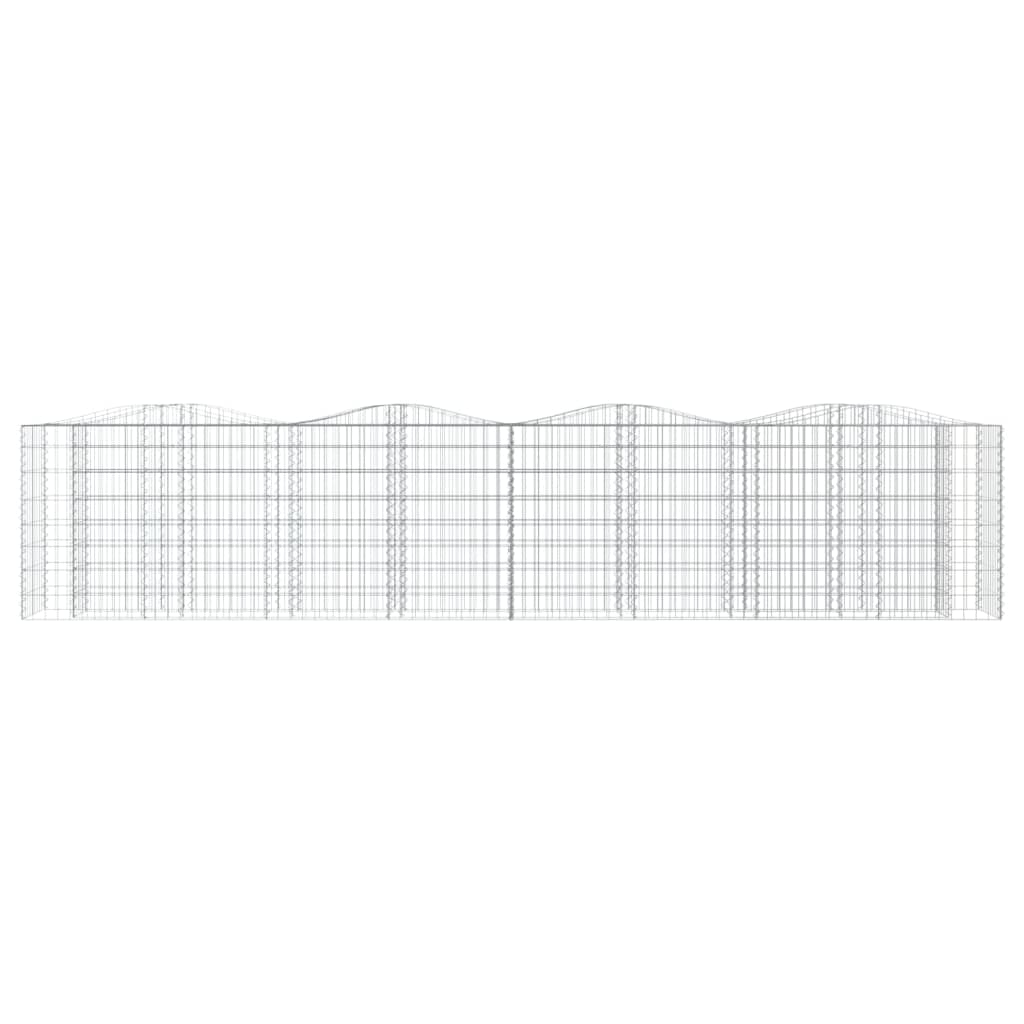 Schanskorf gewelfd verhoogd 400x50x100 cm gegalvaniseerd ijzer is nu te koop bij PeponiXL, paradijselijk wonen!