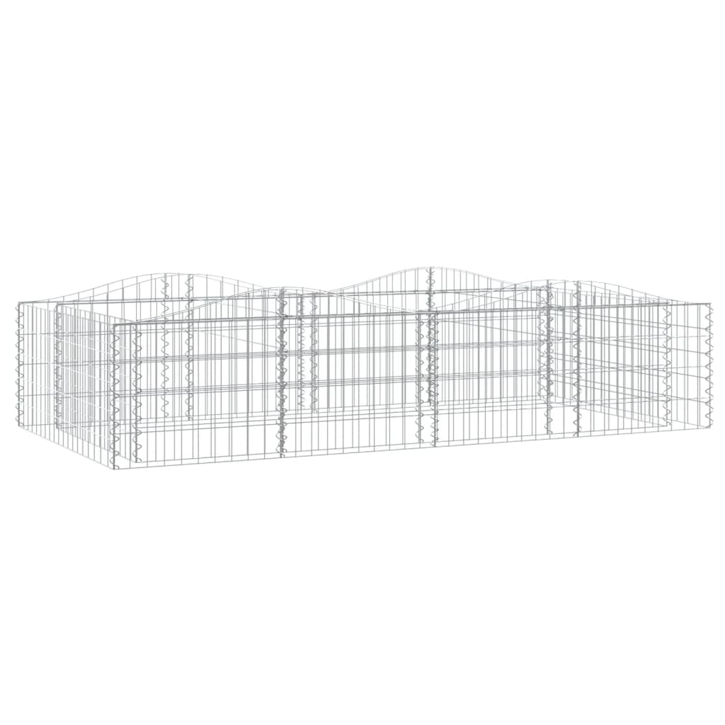 Schanskorf gewelfd verhoogd 200x100x50 cm gegalvaniseerd ijzer is nu te koop bij PeponiXL, paradijselijk wonen!