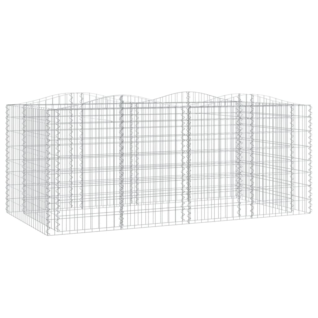 Schanskorf gewelfd verhoogd 200x100x100 cm gegalvaniseerd ijzer is nu te koop bij PeponiXL, paradijselijk wonen!