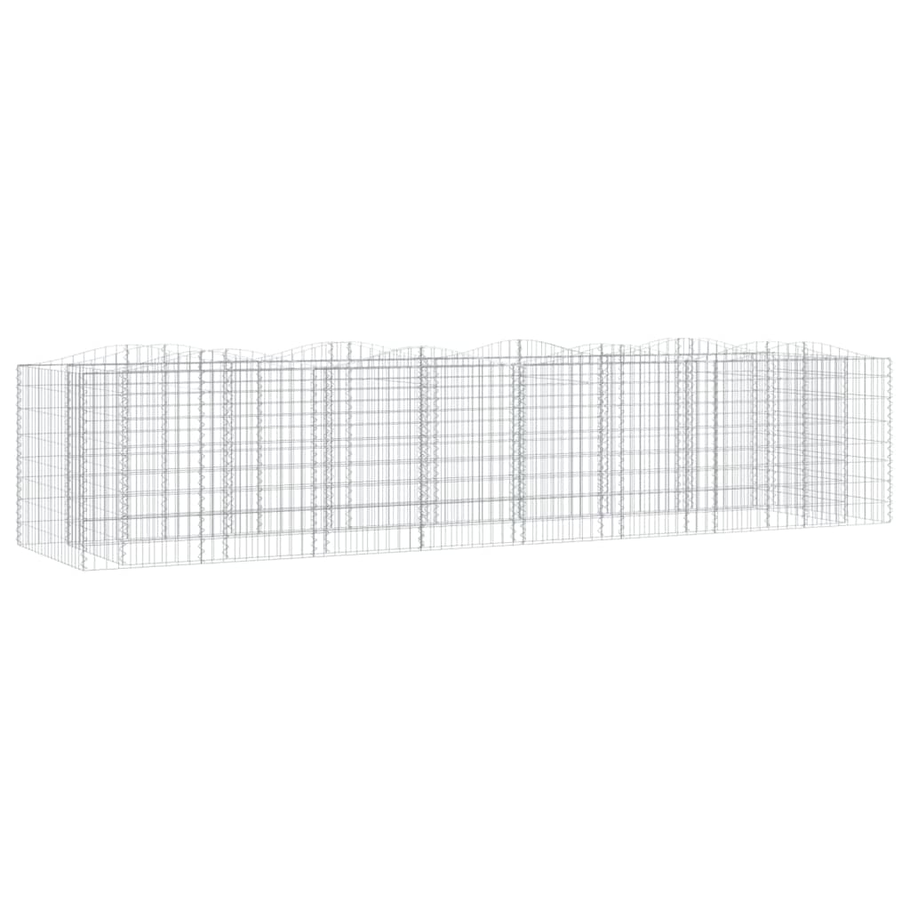 Schanskorf gewelfd verhoogd 400x100x100 cm gegalvaniseerd ijzer is nu te koop bij PeponiXL, paradijselijk wonen!