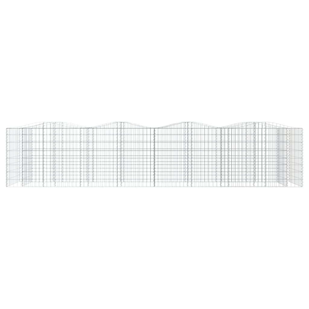 Schanskorf gewelfd verhoogd 400x100x100 cm gegalvaniseerd ijzer is nu te koop bij PeponiXL, paradijselijk wonen!