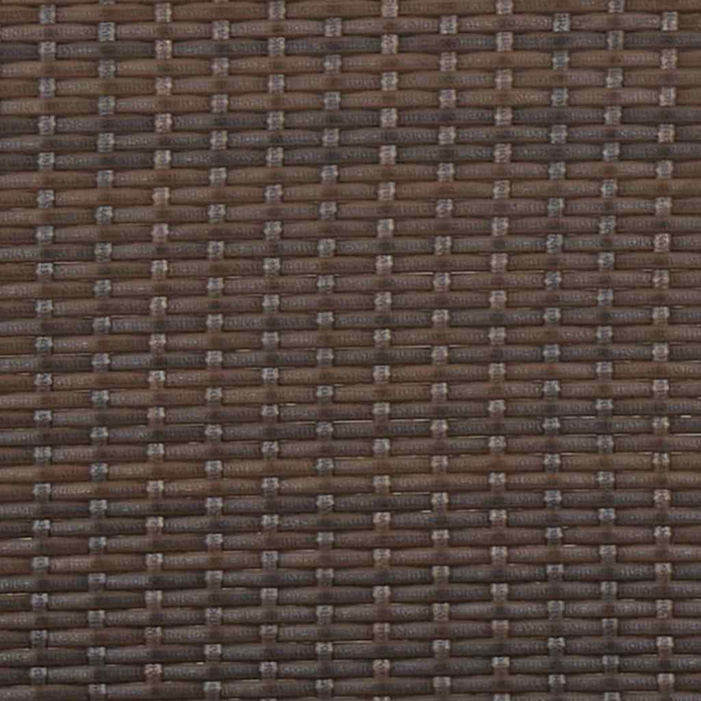 Tuinbank 2-zits met kussens poly rattan bruin is nu te koop bij PeponiXL, paradijselijk wonen!