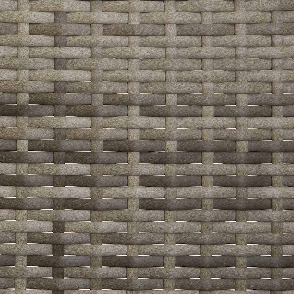 Tuinbank 3-zits met kussens poly rattan grijs is nu te koop bij PeponiXL, paradijselijk wonen!