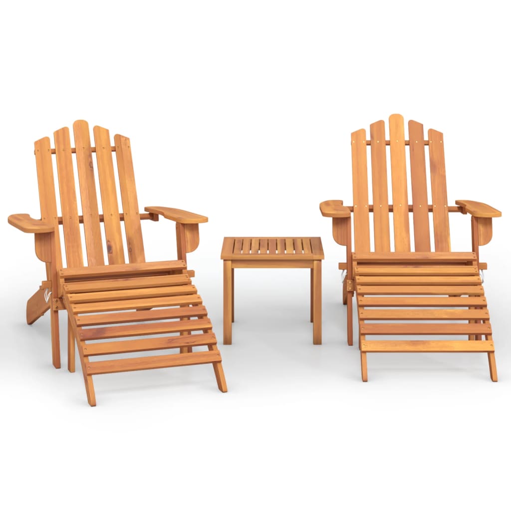 3-delige Loungeset Adirondack massief acaciahout is nu te koop bij PeponiXL, paradijselijk wonen!