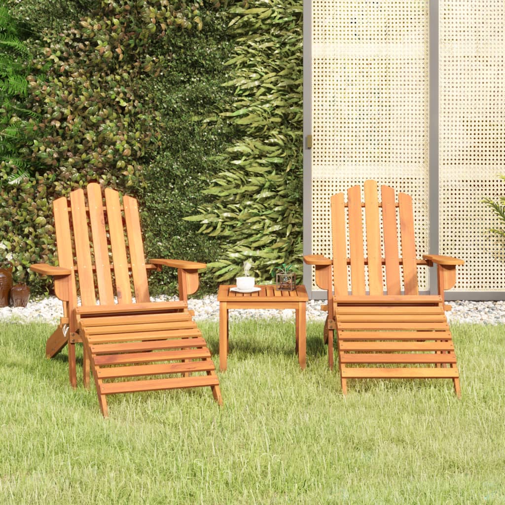 3-delige Loungeset Adirondack massief acaciahout is nu te koop bij PeponiXL, paradijselijk wonen!