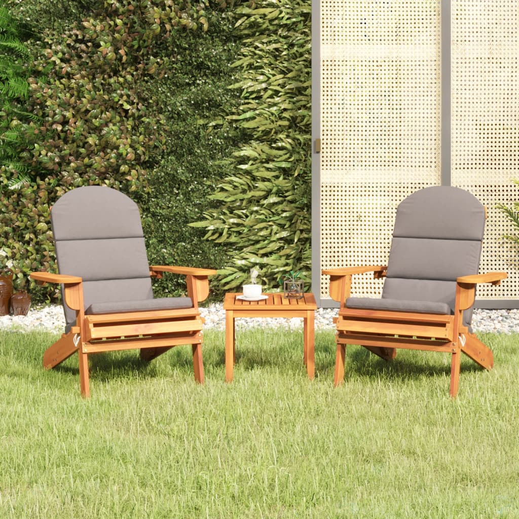 3-delige Loungeset Adirondack massief acaciahout is nu te koop bij PeponiXL, paradijselijk wonen!