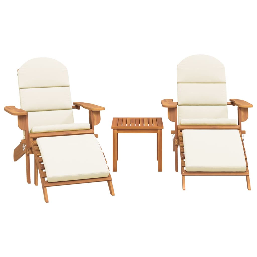 3-delige Loungeset Adirondack massief acaciahout is nu te koop bij PeponiXL, paradijselijk wonen!