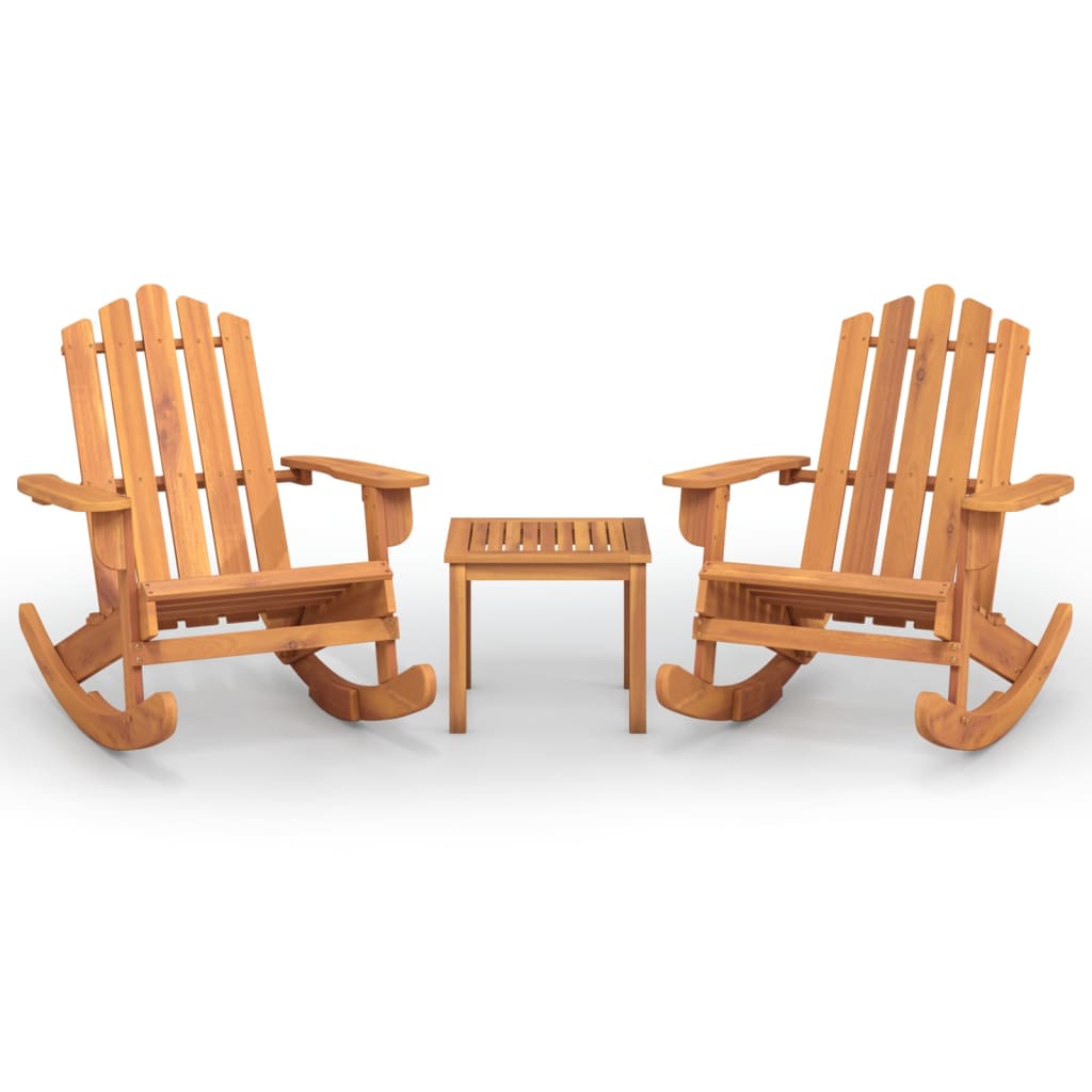 3-delige Loungeset Adirondack massief acaciahout is nu te koop bij PeponiXL, paradijselijk wonen!