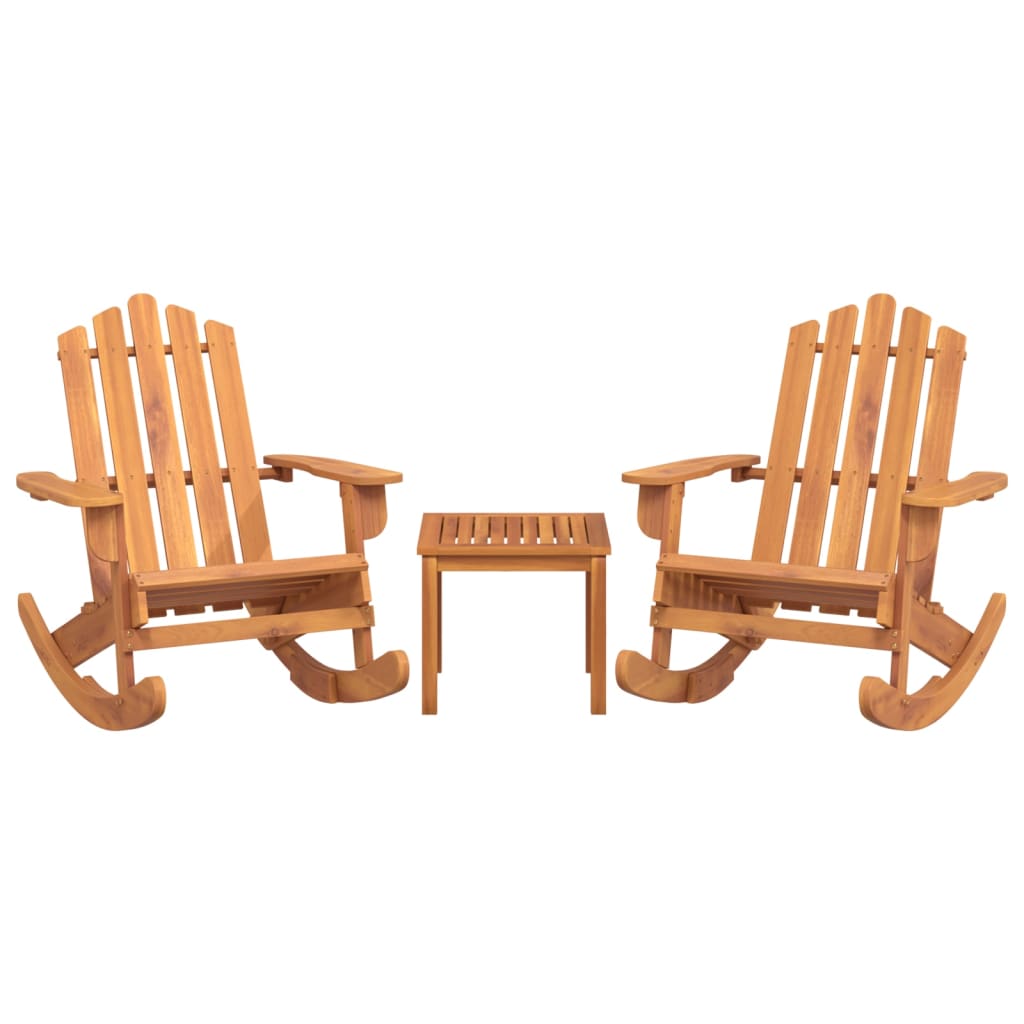 3-delige Loungeset Adirondack massief acaciahout is nu te koop bij PeponiXL, paradijselijk wonen!