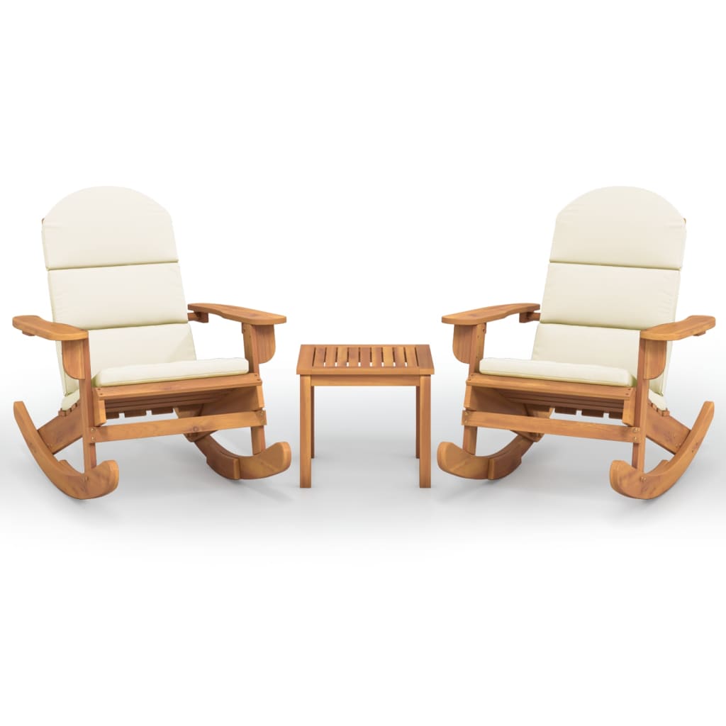3-delige Loungeset Adirondack massief acaciahout is nu te koop bij PeponiXL, paradijselijk wonen!