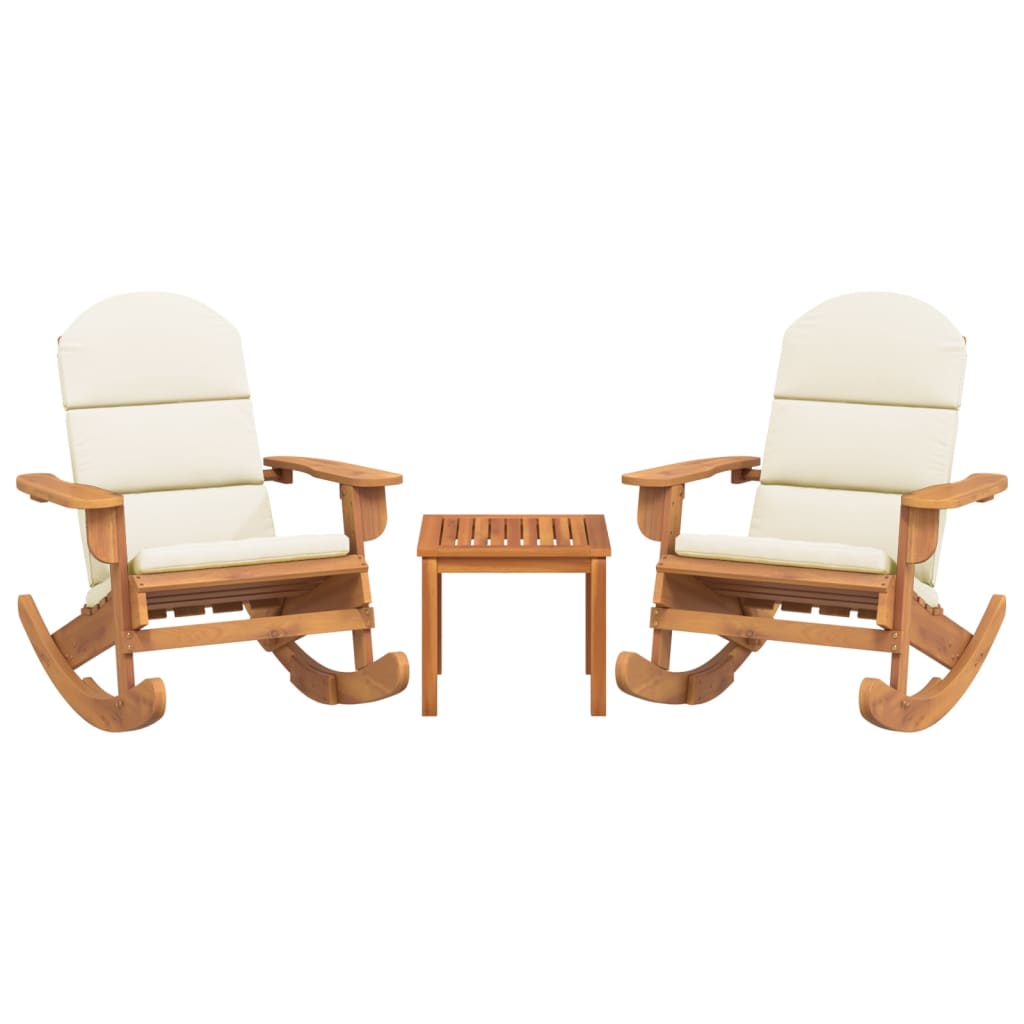 3-delige Loungeset Adirondack massief acaciahout is nu te koop bij PeponiXL, paradijselijk wonen!
