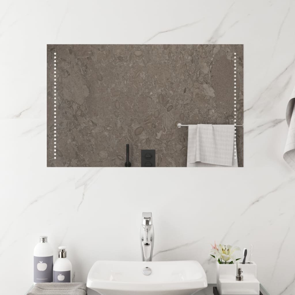 Badkamerspiegel LED 50x80 cm is nu te koop bij PeponiXL, paradijselijk wonen!