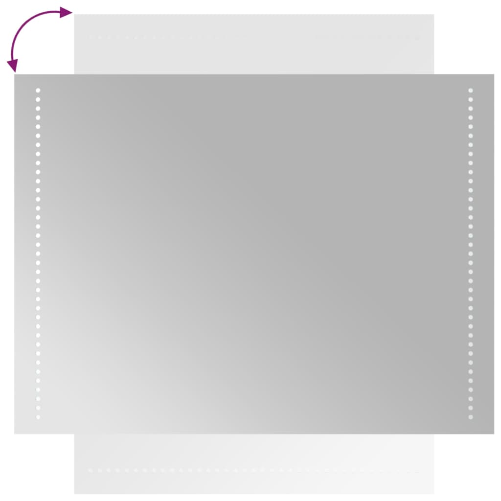 Badkamerspiegel LED 60x80 cm is nu te koop bij PeponiXL, paradijselijk wonen!