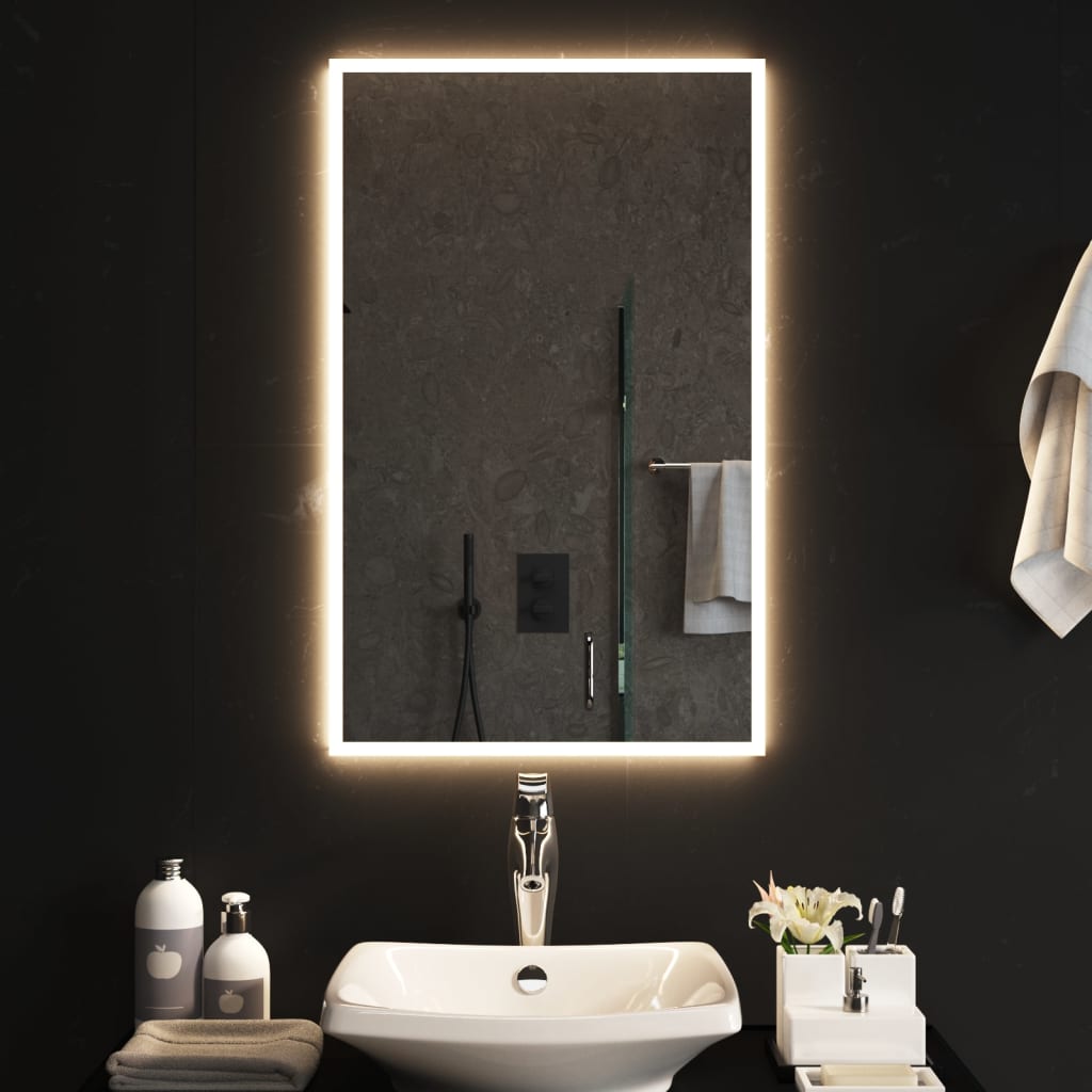 Badkamerspiegel LED 50x80 cm is nu te koop bij PeponiXL, paradijselijk wonen!