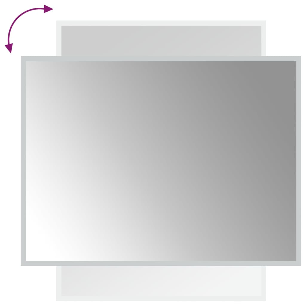 Badkamerspiegel LED 60x80 cm is nu te koop bij PeponiXL, paradijselijk wonen!