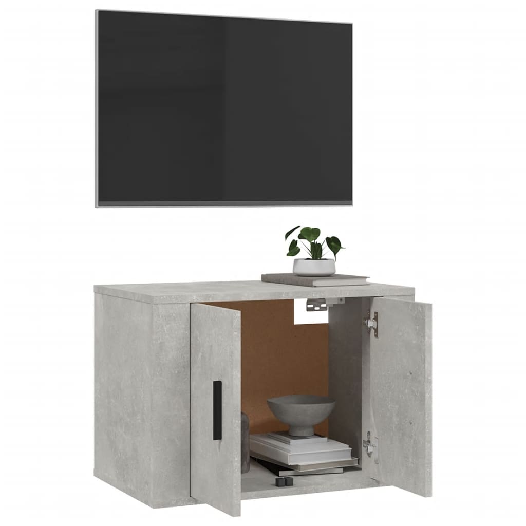 Tv-wandmeubel 57x34,5x40 cm betongrijs is nu te koop bij PeponiXL, paradijselijk wonen!