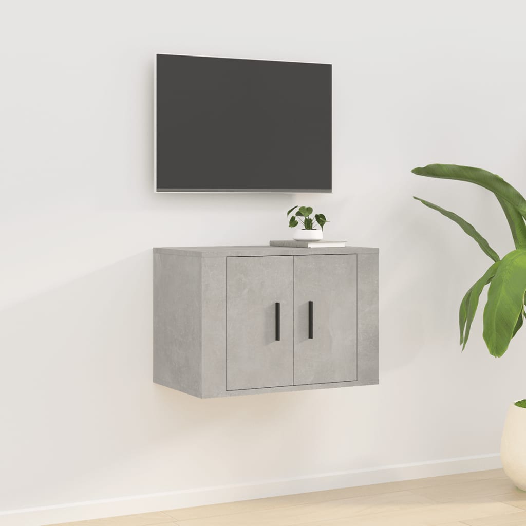 Tv-wandmeubel 57x34,5x40 cm betongrijs is nu te koop bij PeponiXL, paradijselijk wonen!