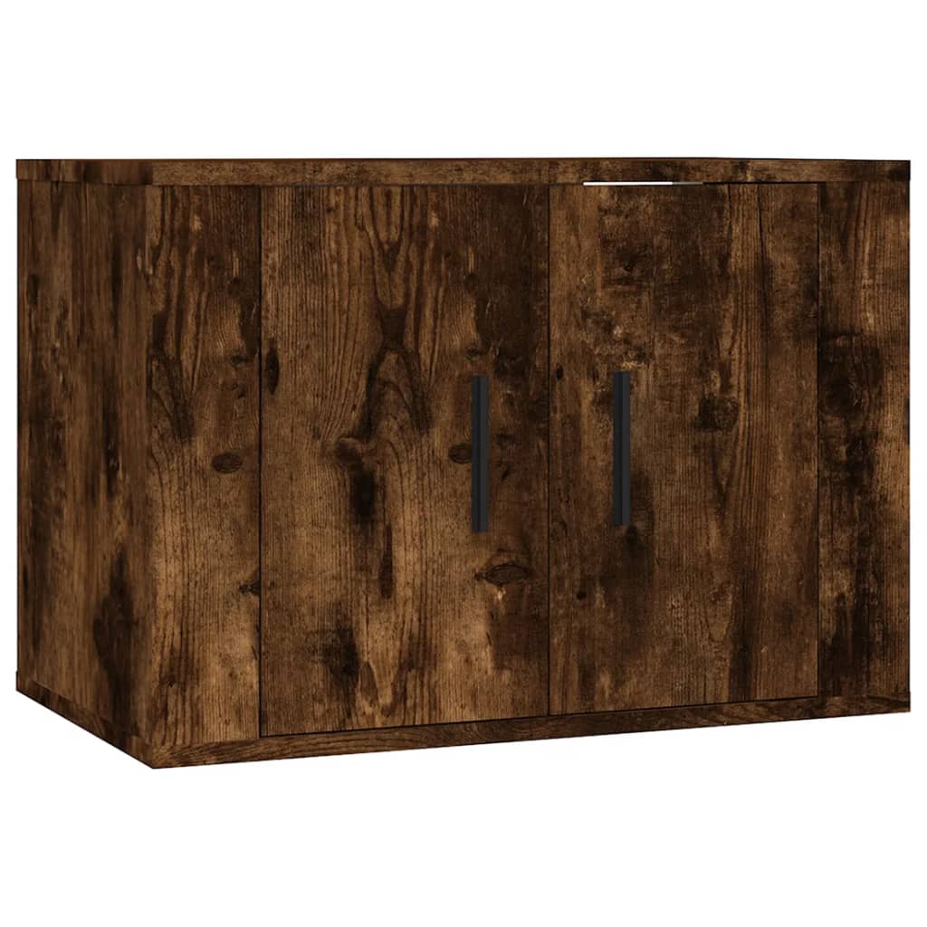 Tv-wandmeubel 57x34,5x40 cm gerookt eikenkleurig is nu te koop bij PeponiXL, paradijselijk wonen!