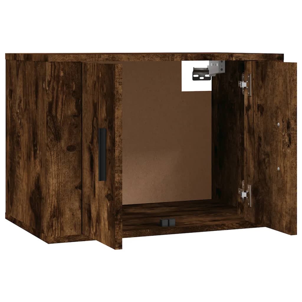 Tv-wandmeubel 57x34,5x40 cm gerookt eikenkleurig is nu te koop bij PeponiXL, paradijselijk wonen!