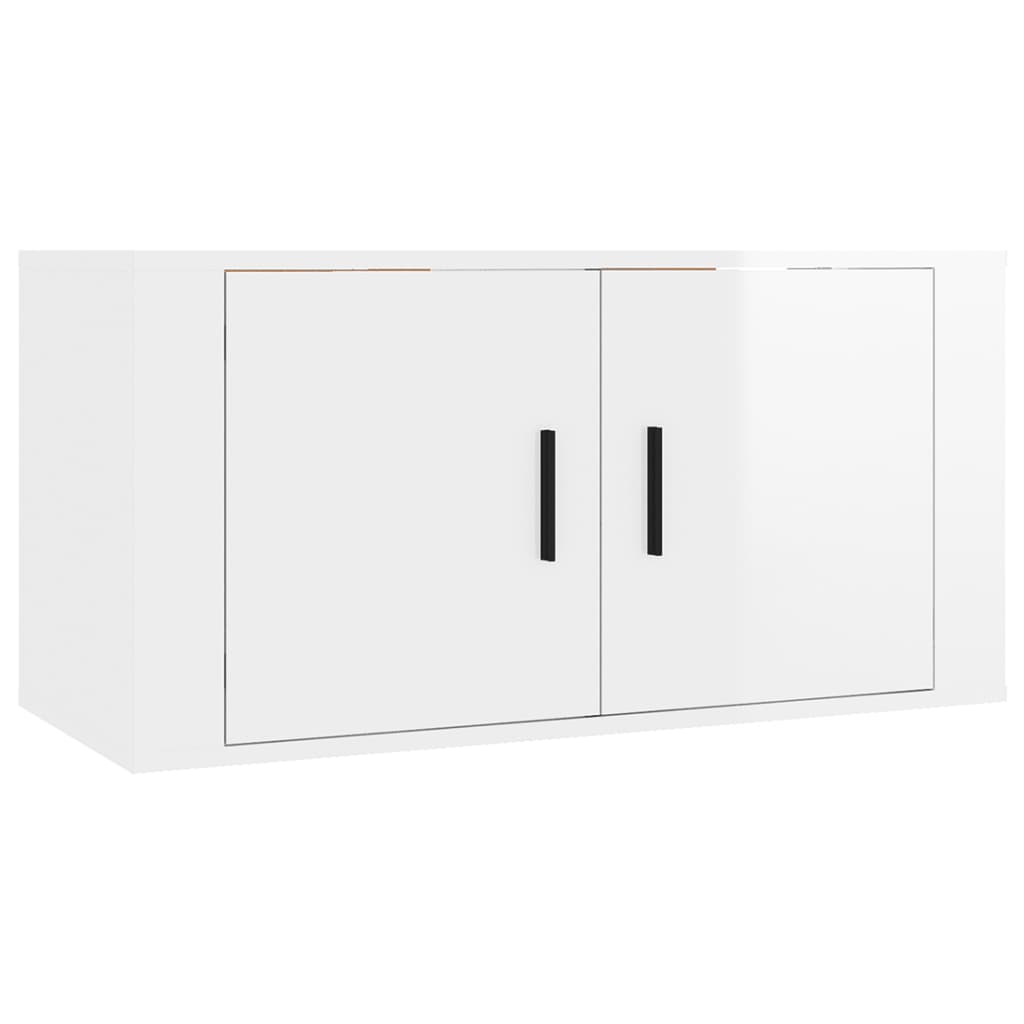 Tv-wandmeubel 80x34,5x40 cm hoogglans wit is nu te koop bij PeponiXL, paradijselijk wonen!