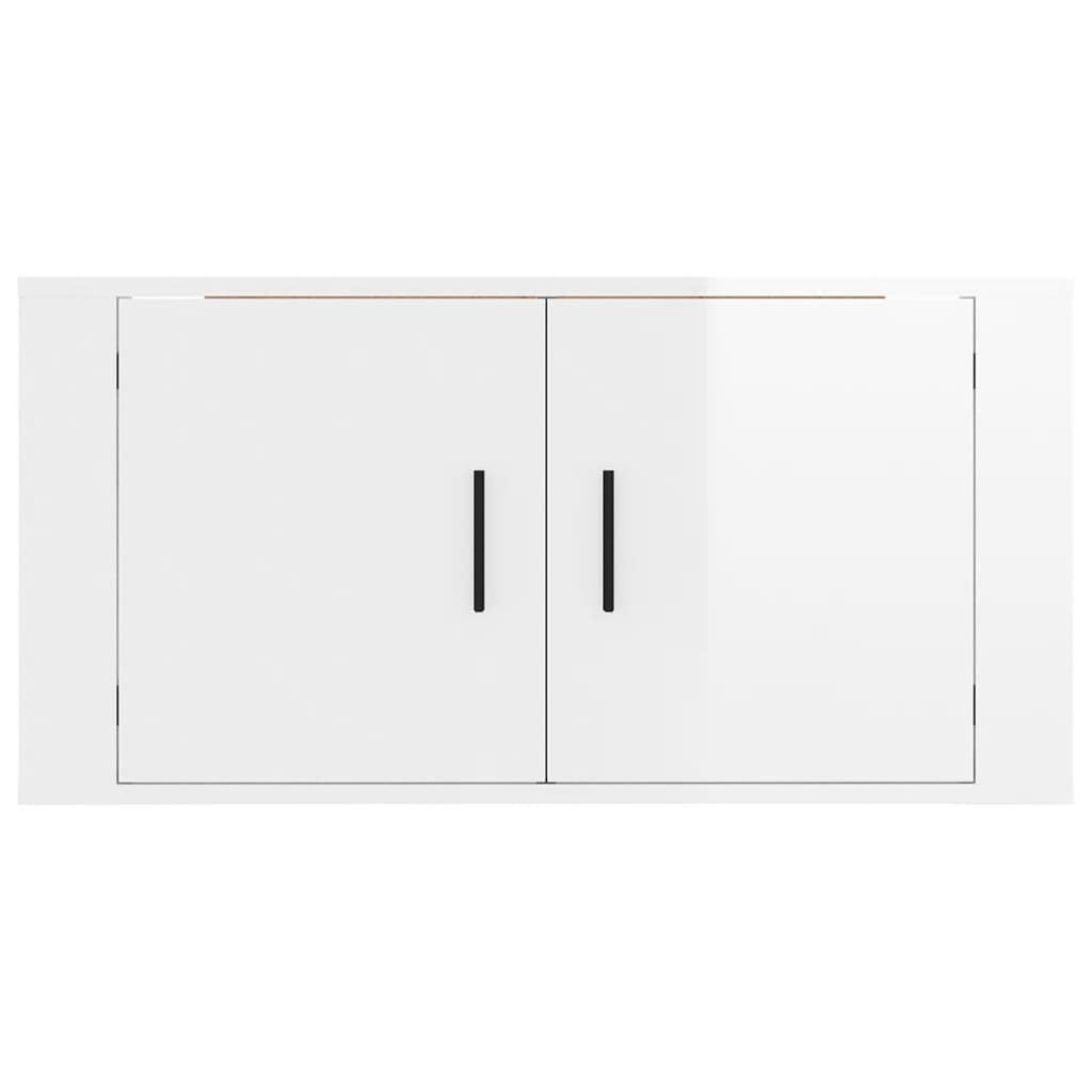 Tv-wandmeubel 80x34,5x40 cm hoogglans wit is nu te koop bij PeponiXL, paradijselijk wonen!