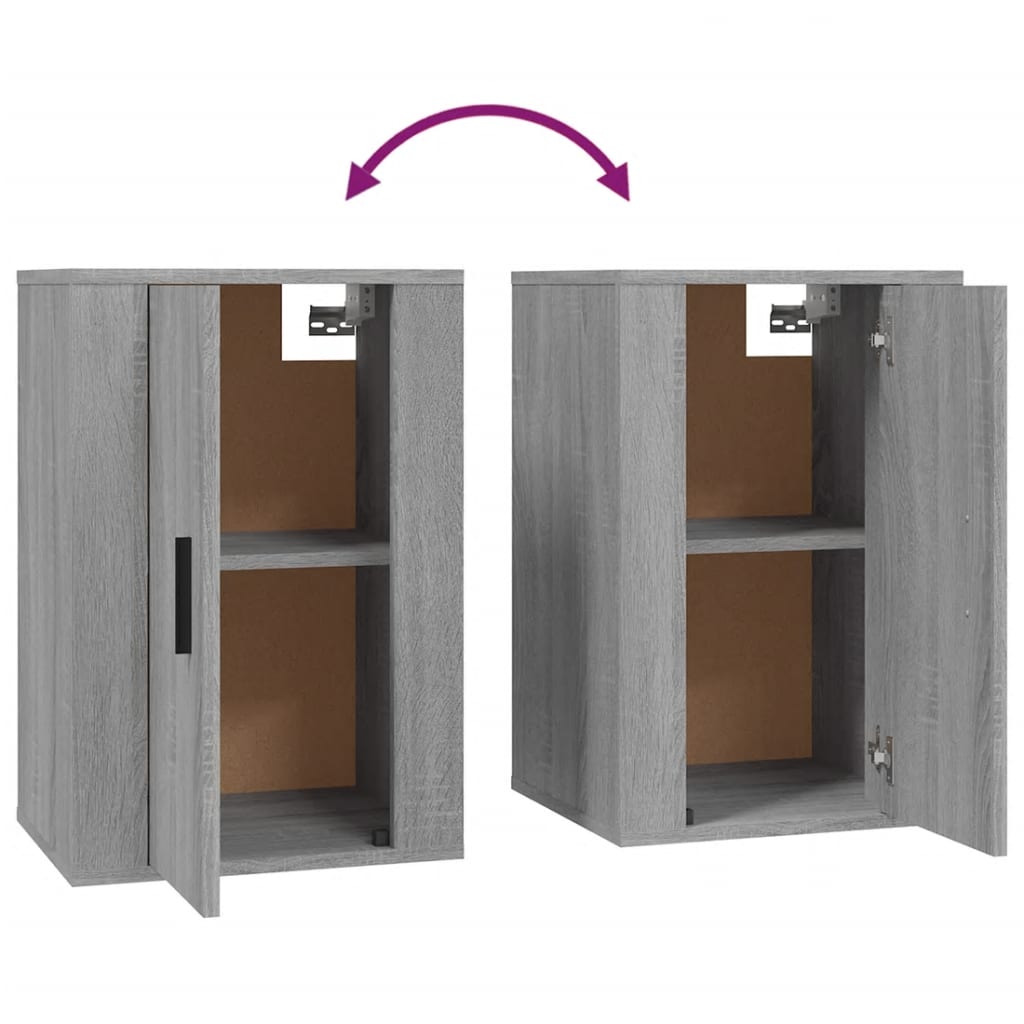Tv-wandmeubel 40x34,5x60 cm grijs sonoma eikenkleurig is nu te koop bij PeponiXL, paradijselijk wonen!