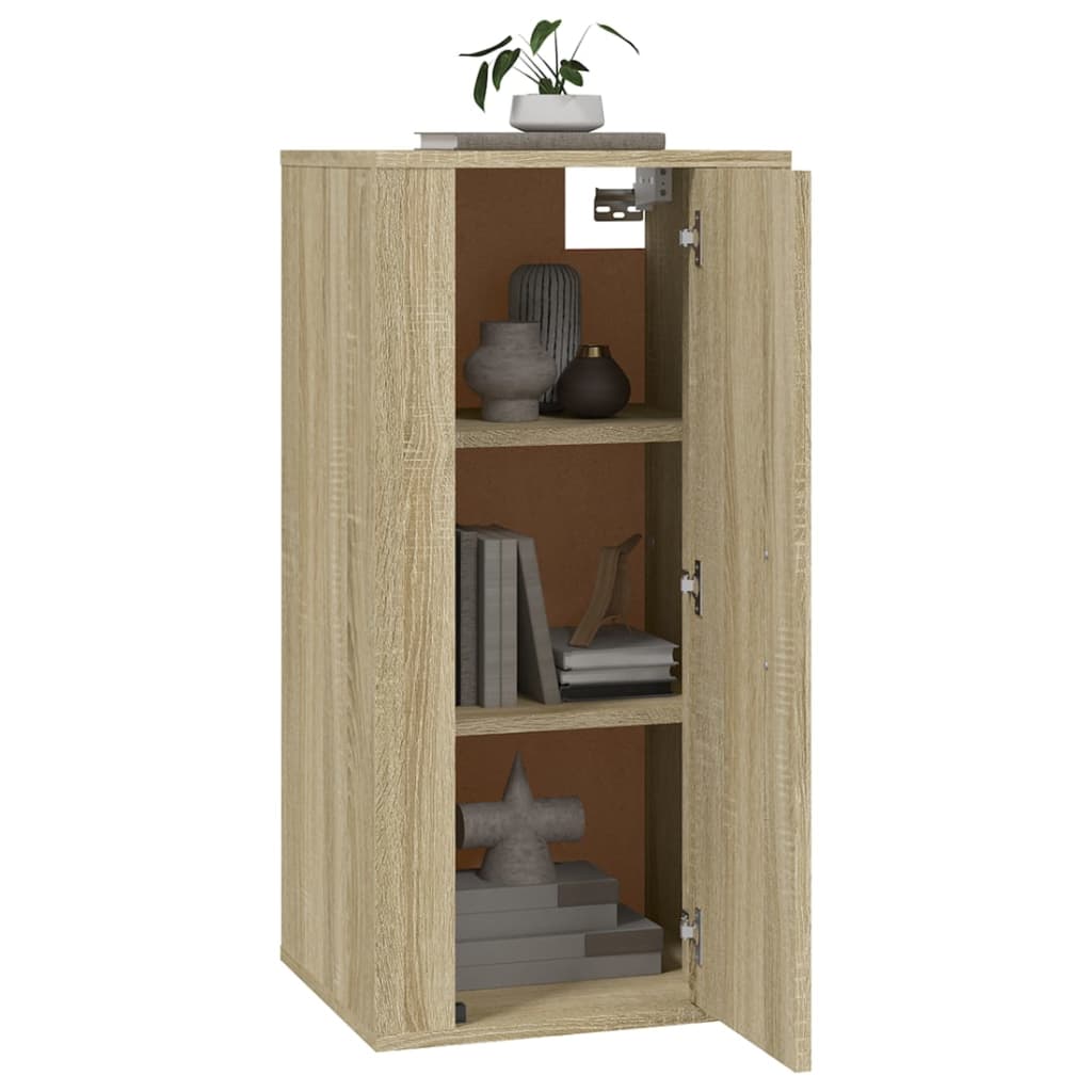 Tv-wandmeubel 40x34,5x80 cm sonoma eikenkleurig is nu te koop bij PeponiXL, paradijselijk wonen!