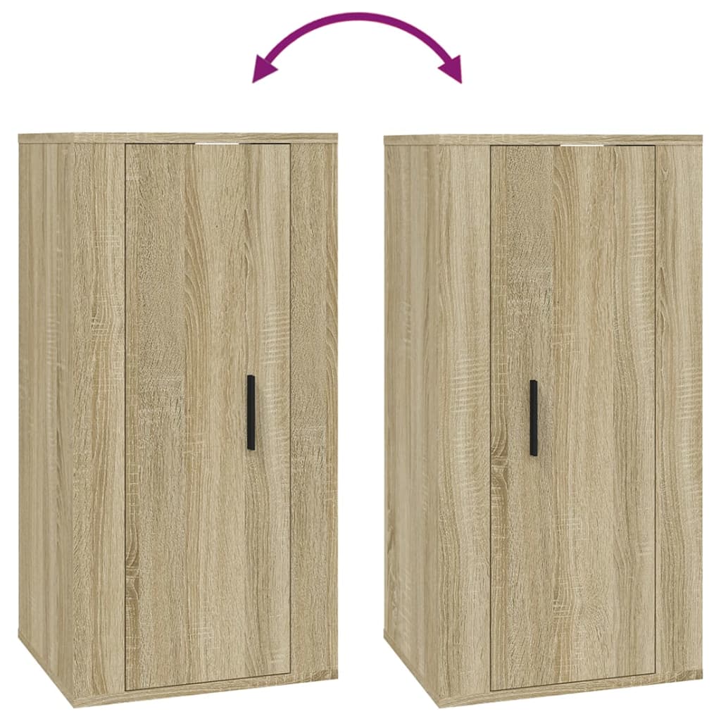 Tv-wandmeubel 40x34,5x80 cm sonoma eikenkleurig is nu te koop bij PeponiXL, paradijselijk wonen!