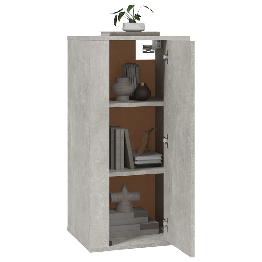 Tv-wandmeubel 40x34,5x80 cm betongrijs is nu te koop bij PeponiXL, paradijselijk wonen!