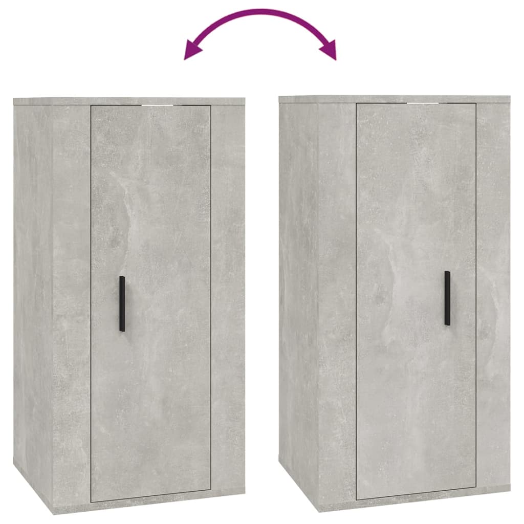 Tv-wandmeubel 40x34,5x80 cm betongrijs is nu te koop bij PeponiXL, paradijselijk wonen!