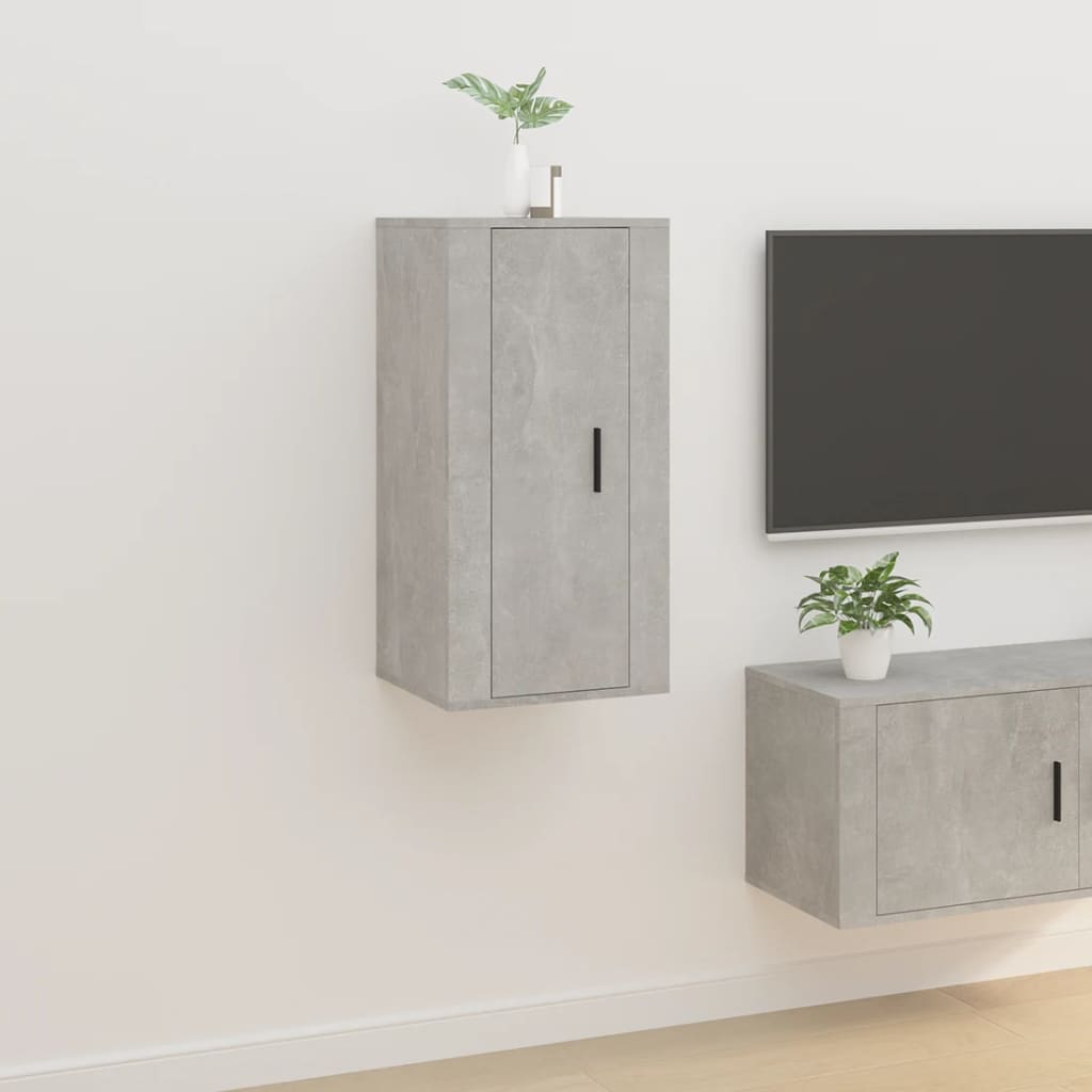 Tv-wandmeubel 40x34,5x80 cm betongrijs is nu te koop bij PeponiXL, paradijselijk wonen!